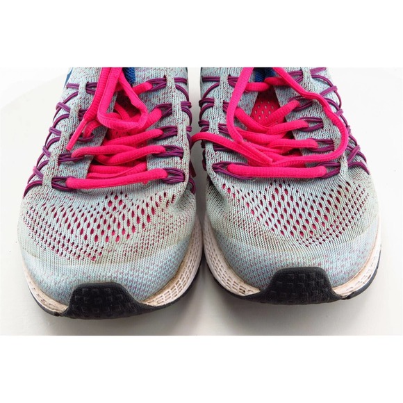 Nike Zoom Pegasus 32 Girls Shoes Size 6 M Gray Running Fabric - Picture 2 of 7